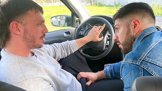 Forgetting Phone Sparks Hot Gay Adventure in Car