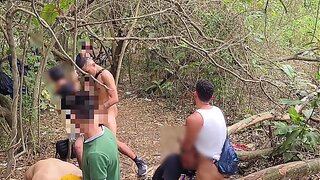 Wild Forest Encounter: Steamy Orgy With Hot Strangers Under the Trees – 18+