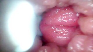 Endoscope camera records my wife's G spot. Educational video