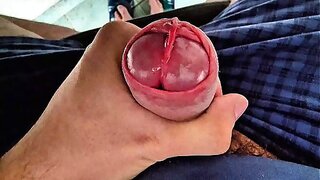 Precum Dripping Edge Play: Rare Cockhead Slit Tease – Gay XXX