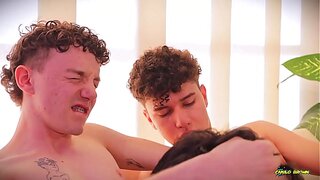 StepDaddy Devours Two Twinks’ Cocks in Steamy Gay Threesome – Raw Hungry