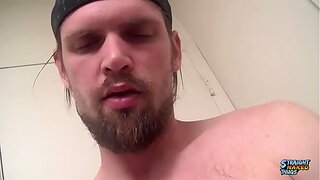 Nolan's Thick Vein Pulsates as Cum Explodes Across the Mirror – Straight Naked Thugs 18+