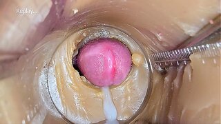 Massive Cum Load Inside Vagina Toy – Stunning 4K Internal Camera View – XXX