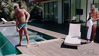Big Black Hunk With Huge Dick fucks Sexy Pool Boy Seth Santoro – Noir Male
