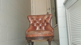 Big Dick Bathroom Bliss: Masturbating in the Armchair – Tiny Gays 18+