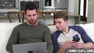 Stepbrothers' Secret Lust: Hot Gay Hookup Behind Closed Doors – 18+