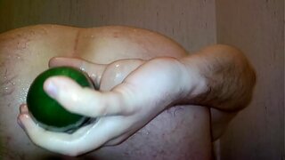 Fucking Hard with Veggie Stuffed Deep in My Ass – Gay Tube 18+