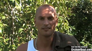 Bald Stud Bends Over to Jack Off Deepthroat Himself – Hot Solo Act