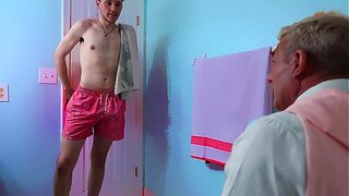 First Time Meeting His Stepdad Ends in Hot Gay Action – XXX Premiere