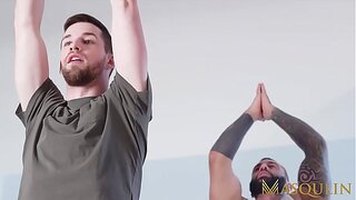 Hunky Markus Kage Takes It Deep from Jock Tyhe Knoxx – MASQLUIN Bareback Action
