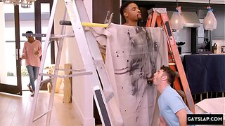 Big Black Cock Dominates Hot Interracial Gay Encounter – Steamy Action Awaited