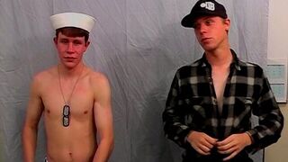 Sailor Boy 18+ Justin Hungers for Multiple Gay Orgasms