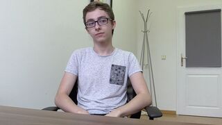 Geeky Sub Gapes Wide for His First Dirty Scout POV Porn Shoot