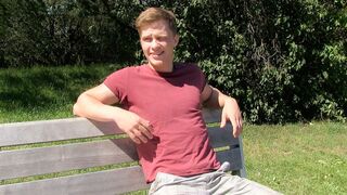 Hot EU Amateur Rides Fat Cock Outdoors - XXX Gay Action