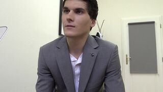 Fancy Young 18+ Stud Gets Deepthroated at Casting Call