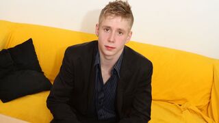 Georgio Black Fucks Fresh-Faced Justin Conway Bareback at POV Audition