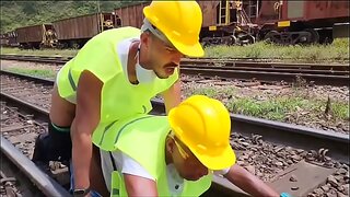 Lunch Break Lust: Workers Fuck Their Passive Colleague Fill Him With Cream – Teaser