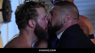 Horny Exec Pounded Hard by Bearded Meatheads After Dark – Raw Studio Action