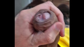 Brazilian Amateur Guy Slowly Jerks Off in Mesmerizing Masturbation Scene