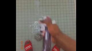 Amateur Guy Enjoying Hot Solo Shower Jerk Off Session