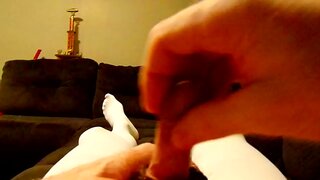 Alan Shows Off Intense Handjob with Detailed Close-Up Cumshot