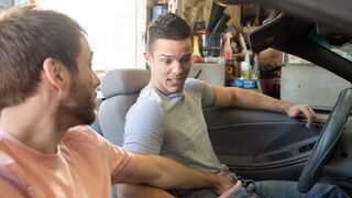 Max Adrons fucks Nic Sahara hard in public at repair store - Reality Dudes