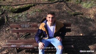 Czech Hunter Pounds Thick Booty Brunette’s Tight Bum Hard
