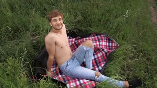 Czech Guy Gets Fucked Raw Outdoors in the Grass