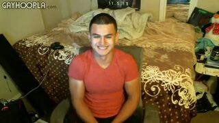 Hot Latino Stud Goes Wild Masturbating Fiercely