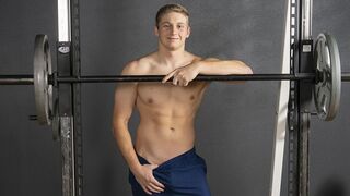 Amateur Blonde Geoff Strokes His Hard Cock for Sean Cody