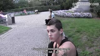 Lanky Guy Turns Pro – Hungry for Cash and Cock Sucking Glory