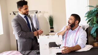 Big Dick Tailor Gets Exciting Office Fuck - Noir Male
