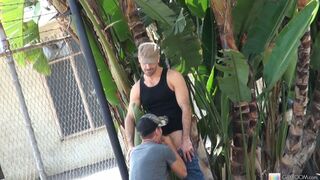 Tristan Mathews Nails Public Blowjob at GayRoom